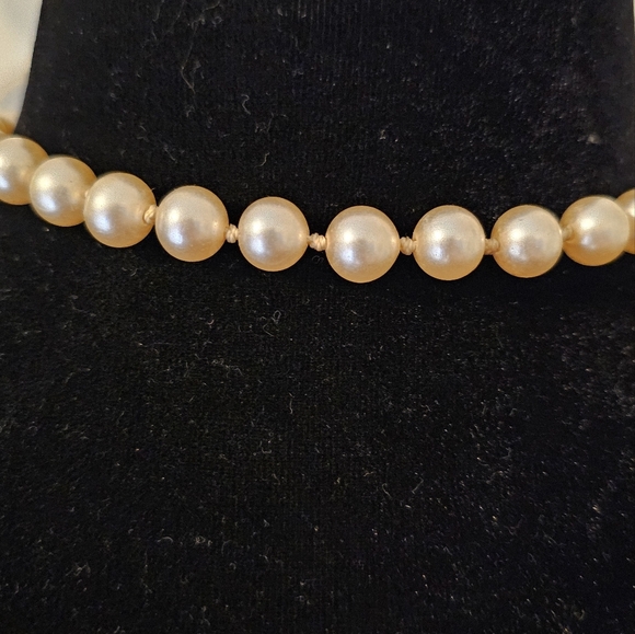 Vintage Sterling silver champagne glass pearls - Picture 2 of 7